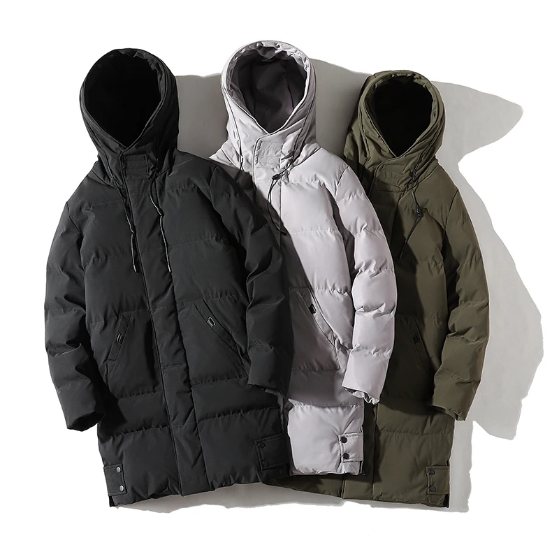 Мужское длинное пальто 2021 Зимняя куртка с хлопковой подкладкой большого размера 7XL 8XL Oversize Style Hood Parka Верхняя одежда Толстая теплая ветровка ...