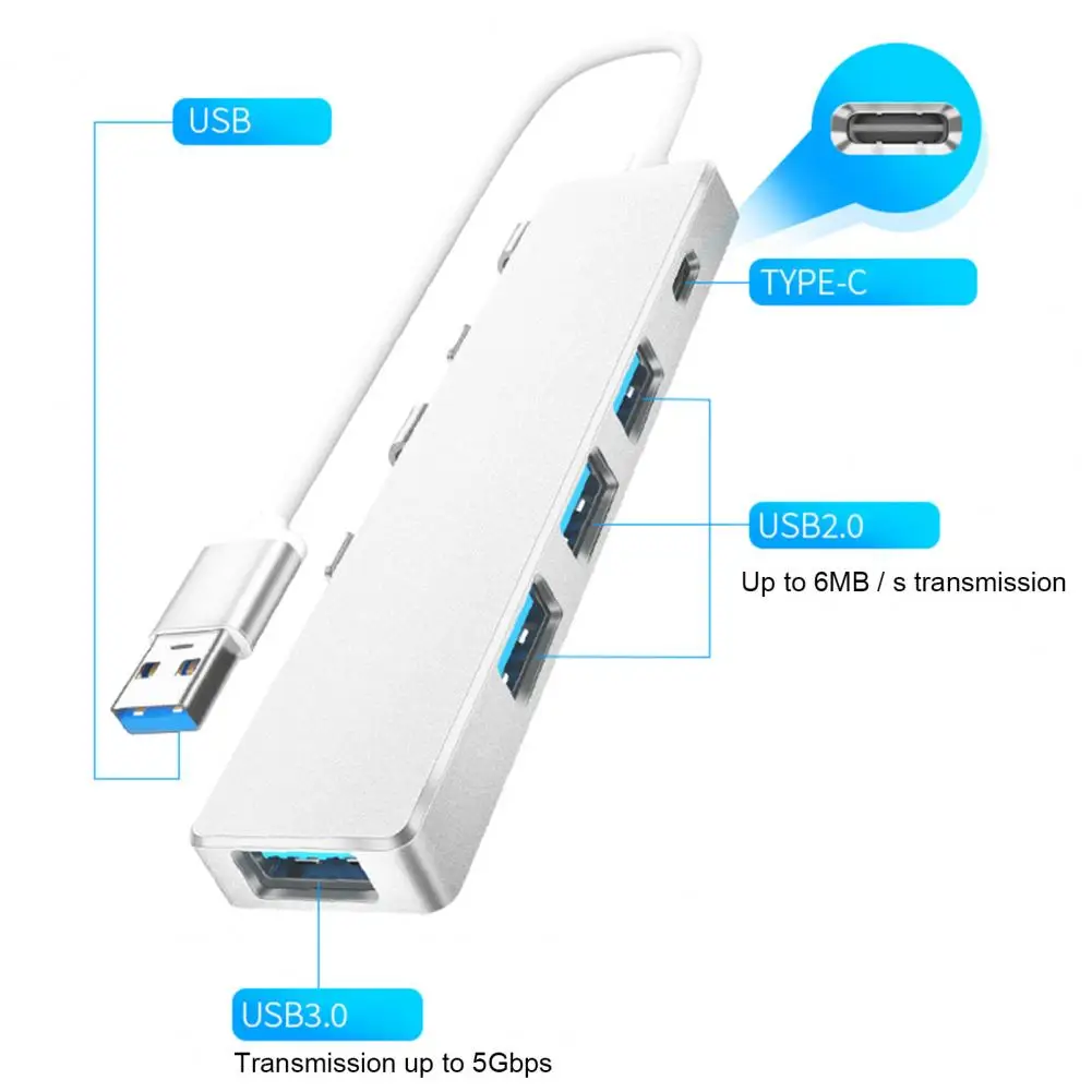 Кабель хаб 4-в-1 USB Type-C usb концентратор HDMI-совместим с USB3.0 TF Card Reader слот C PD для MacBook