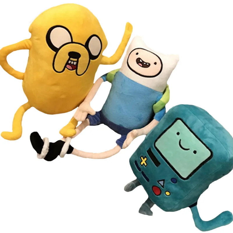 

Anime Adventure Time Plush Toy Cartoon Kawaii Finn Jake BMO Soft Stuffed Animal Dolls Toys for Children Birthday Christmas Gifts