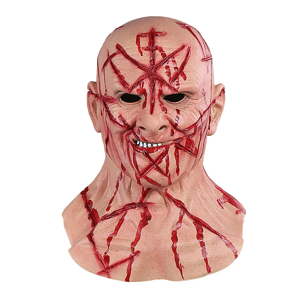

Halloween Smiling Demons Mask Creepy Mask Evil Cosplay ScaryCostume Party Props The Evil Funny Shocker Toys For Costume Party