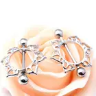 Женское кольцо для пирсинга из нержавеющей стали, с цепочкой на живот