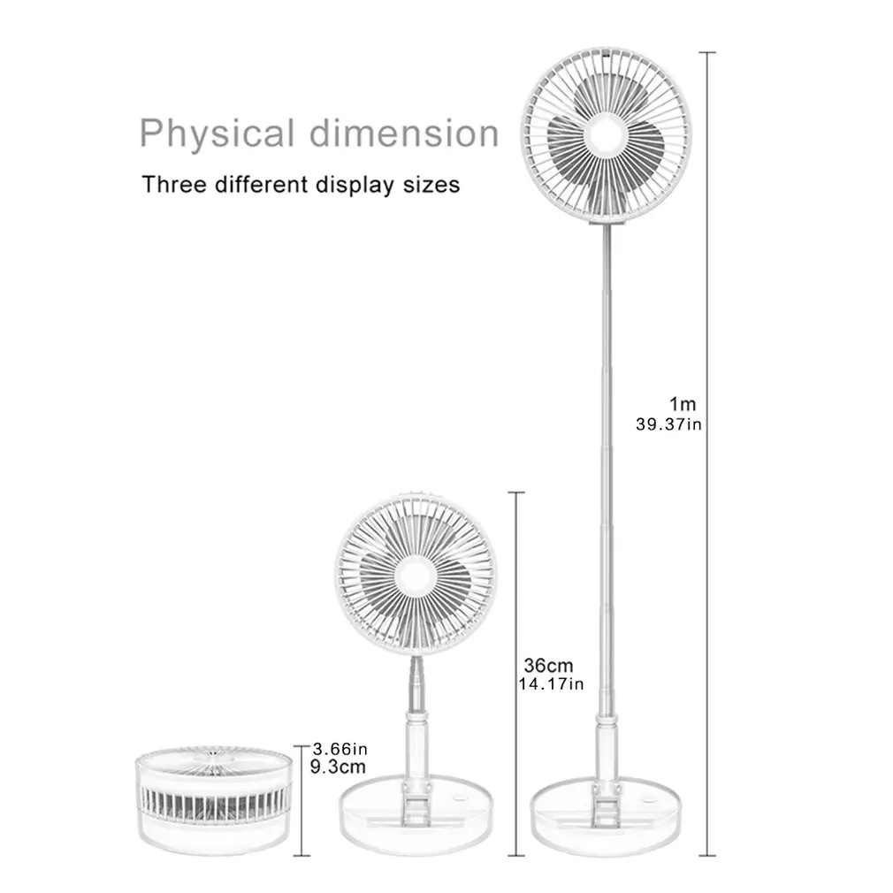 

New Folding Telescopic Mini Fan Usb Rechargeable Student Portable Small Electric Dormitory Bed Office Desktop Large Wind