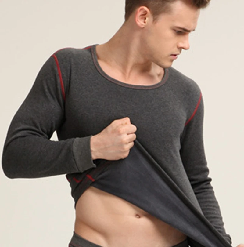 

Термобелье, мужские зимние длинные рубашки John ShirtsWarm, Толстые мужские топы, трико, Мужская одежда для сна, топы