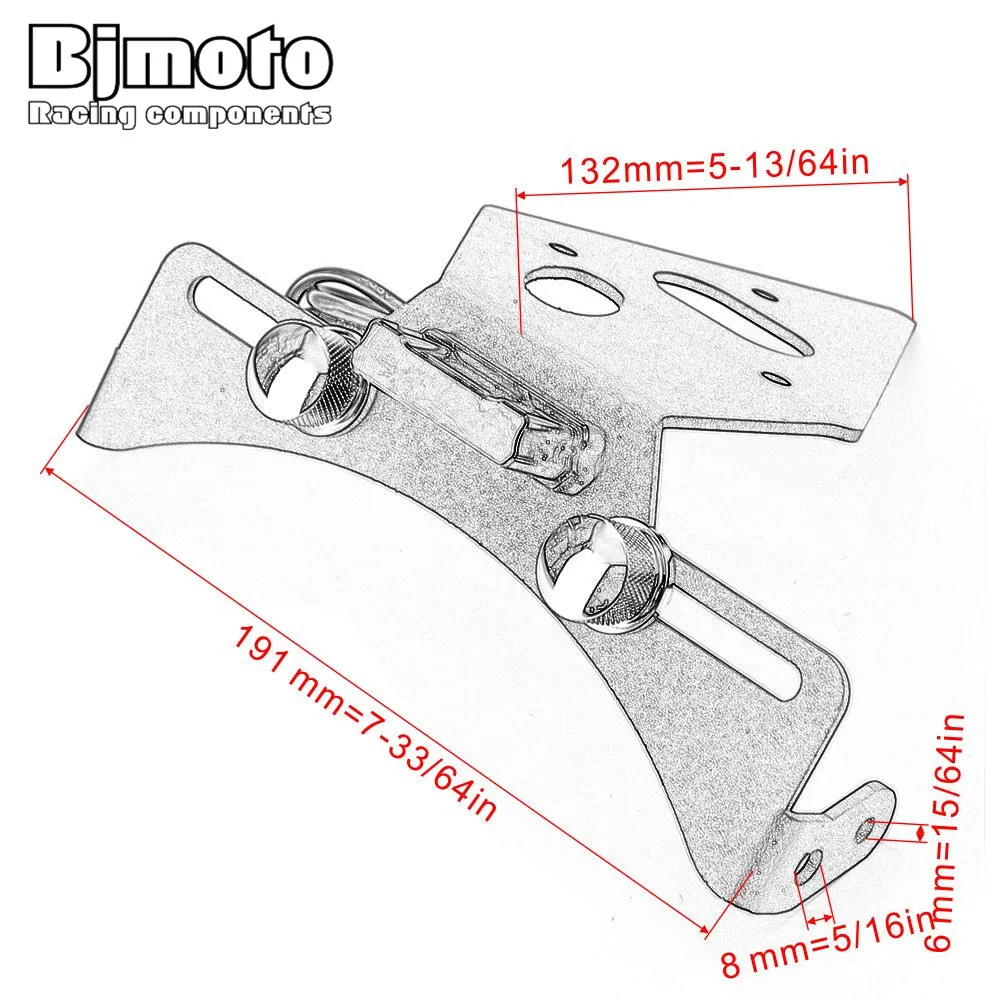 

Motorcycle License Plate Frame Number Holder For Triumph Daytona 600 675 675R Daytona 750 900 2013 2014 2015 2016 2017 2018 2019