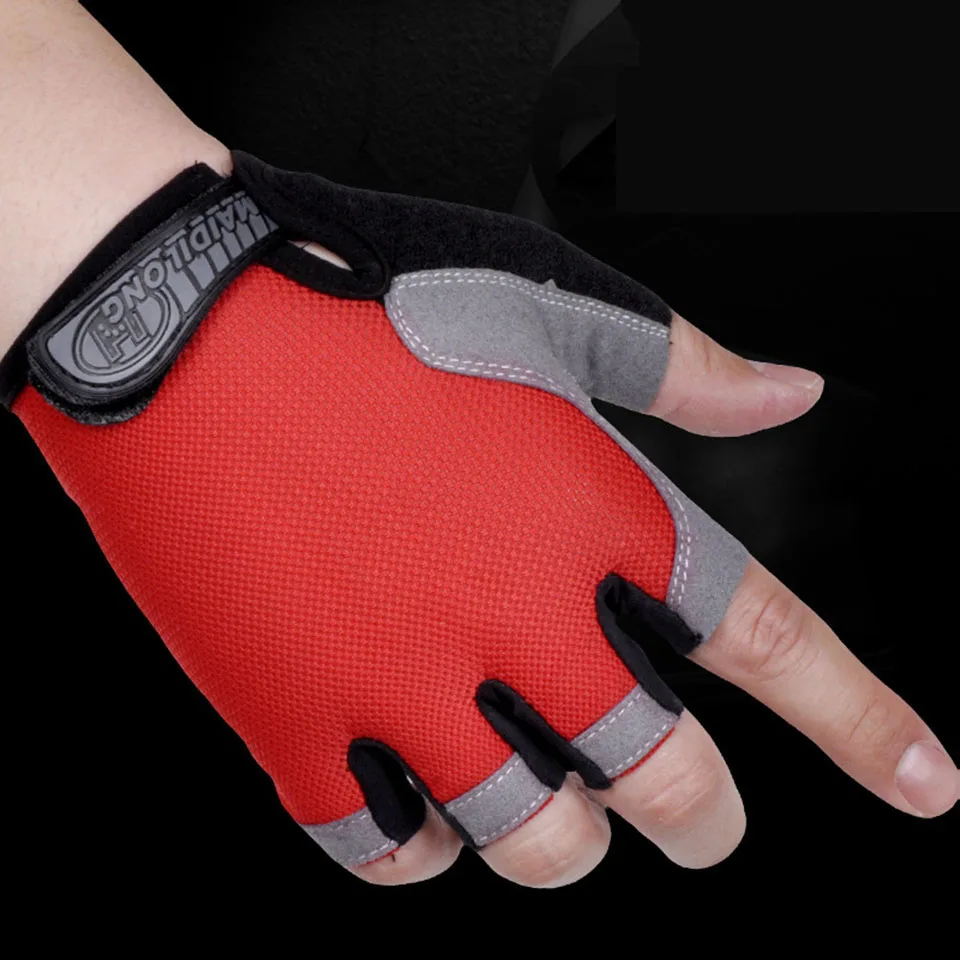 ZK20 Dropshipping Cycling Men Women Half Finger Fitness Gloves Anti-slip for Weightlifting Dumbbell Horizontal Bar Training | Дом и сад