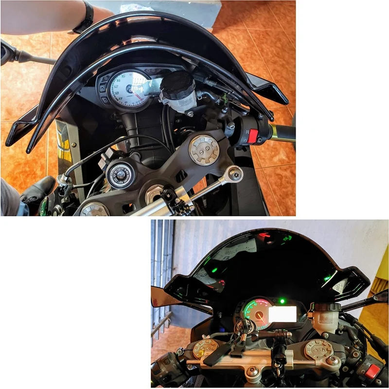 Лобовое стекло мотоцикла WindSn Double Bubble для Kawasaki ZX6R 09 14 ZX10R 08 13| |