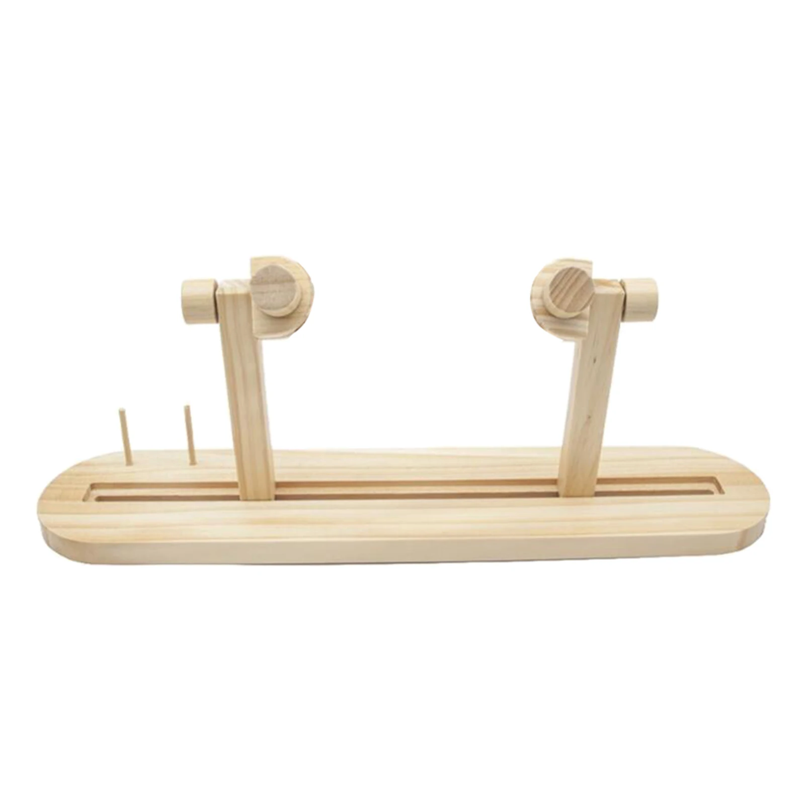 

Wood Cross Stitch Rack Embroidery Lap Stand Holder Rotary Frame DIY Sewing Tools