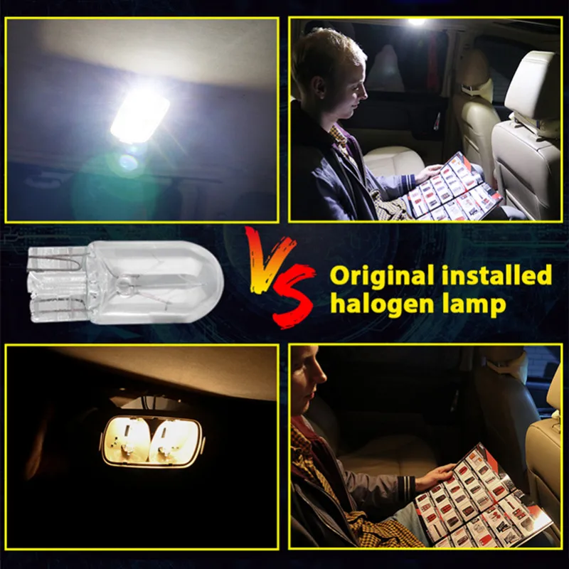 Inlong W5W t10-7020 SMD Автомобильные светодиодные лампы T10 194 168 Сменные с клиновидным