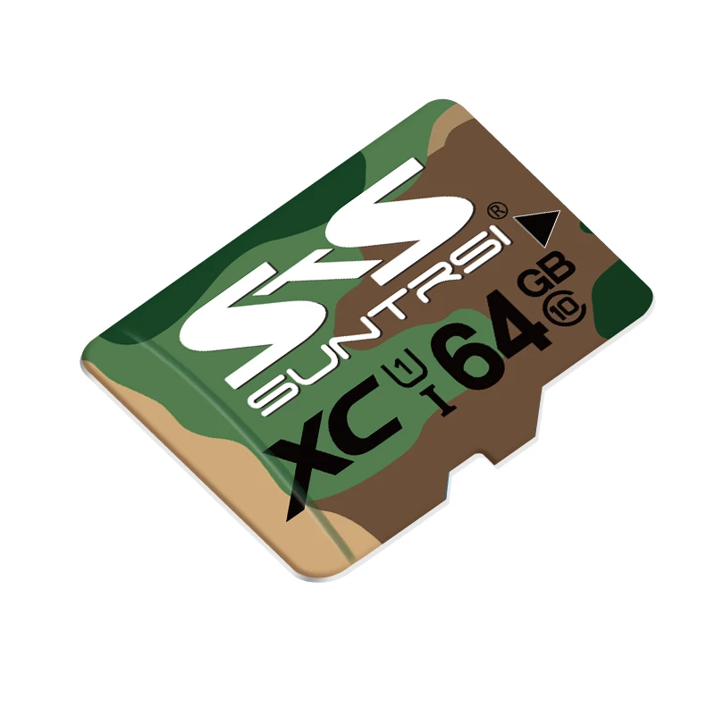 Suntrsi Micro SD карта памяти 128 ГБ 64 32 SDHC для телефона чтение скорость записи класс 10 100%