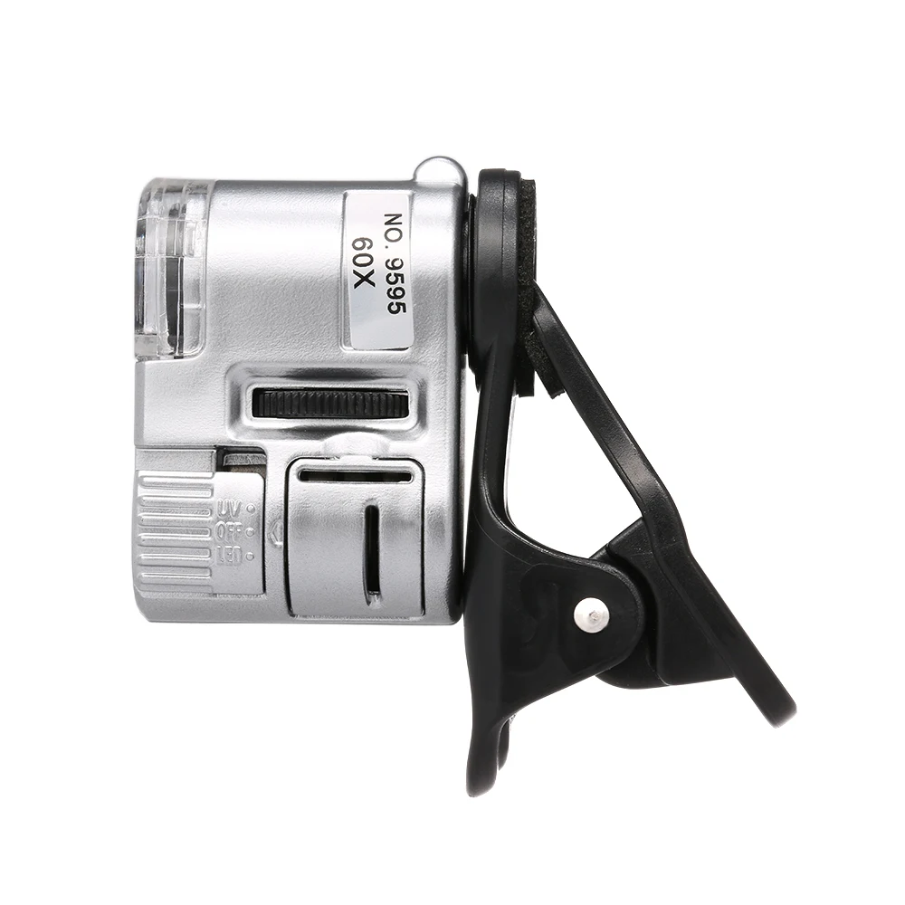 Портативный светодиодный цифровой 60X микроскоп волосы кожа головы Лупа детектор