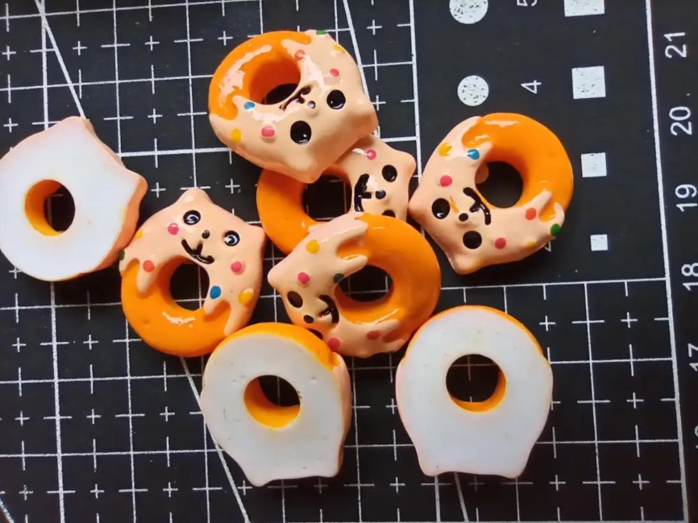 

1 шт./лот полимерный мини-пончик для кошек с плоским основанием и имитацией еды 20 мм декоративные изделия бонсай для дома «сделай сам»