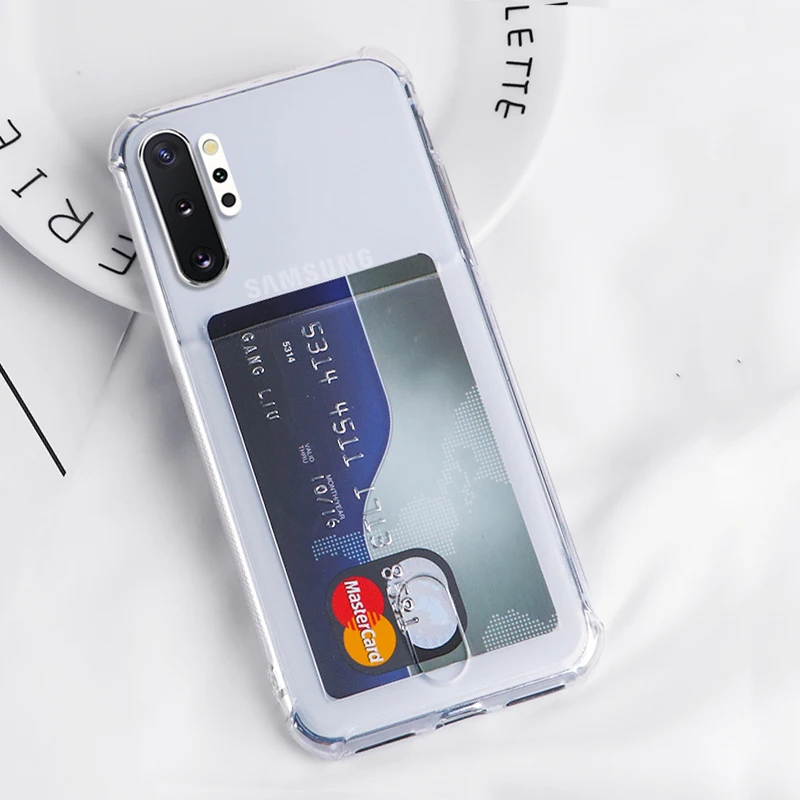 YISHANGOU для samsung Galaxy S9 S10 обратите внимание; размеры 9 и 10 плюс S10E A10 A20 A30 A40 A50 A70 кристально чистый слот для карт Мягкий силиконовый чехол Крышка