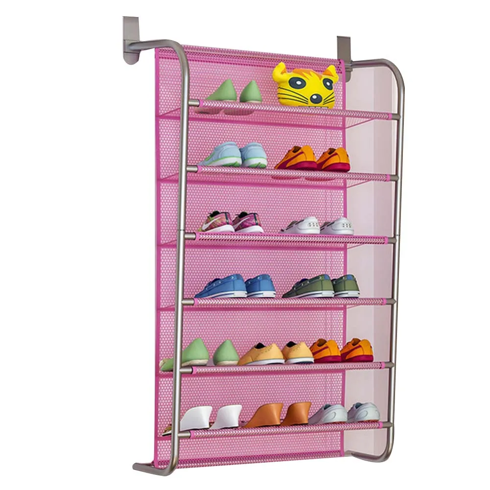 

Over Door Hanging Shoe Rack Shoes Organizer Wall Mounted Shoe Hanging Shelf Multi-layer Household HK3
