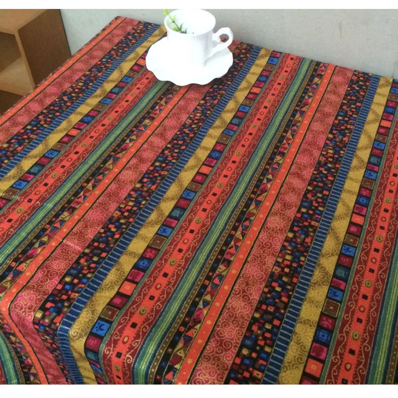 150 см Этническая швейная ткань бронзовая богемная печать хлопчатобумажная