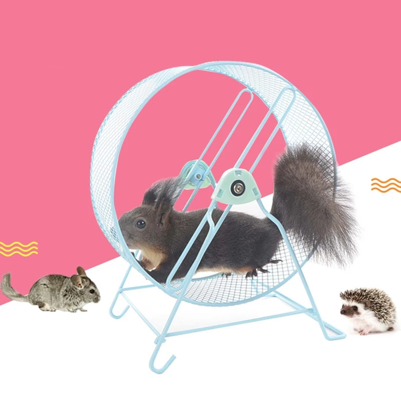 

Household Small Pet Hamster Running Wheel with Stand Running Jogging Toy for Hamster Gerbil Small Animal Exercise Play