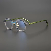 japanese high quality acetate glasses frame men women personality square eyeglasses clear lens prescription eyewear oculos