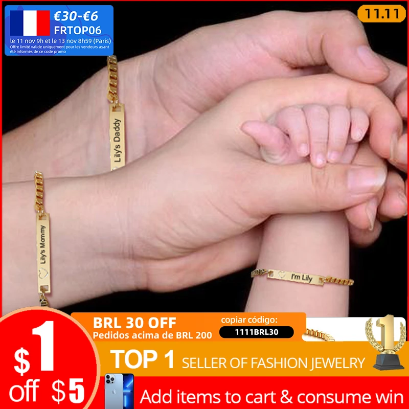 Антиаллергенные браслеты из нержавеющей стали регулируемые для девочек и