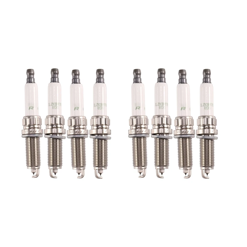 

8 Pcs Car Metal Spark Plug Iridium Platinum Spark Plug 95770 ILZKBR7B8DG 0242129512, for Peugeot Citroen Mini Cooper