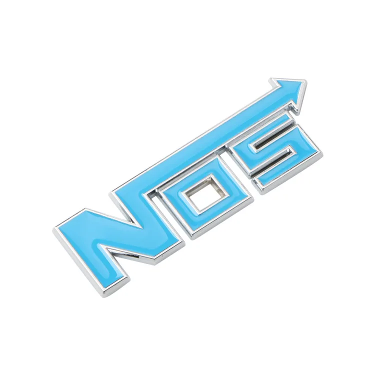 Автоматическая система увеличения давления азота и кислорода в автомобиле с логотипом NOS, металлической модификацией, для гоночных автомобилей на английском языке, средней сеткой для маркировки.