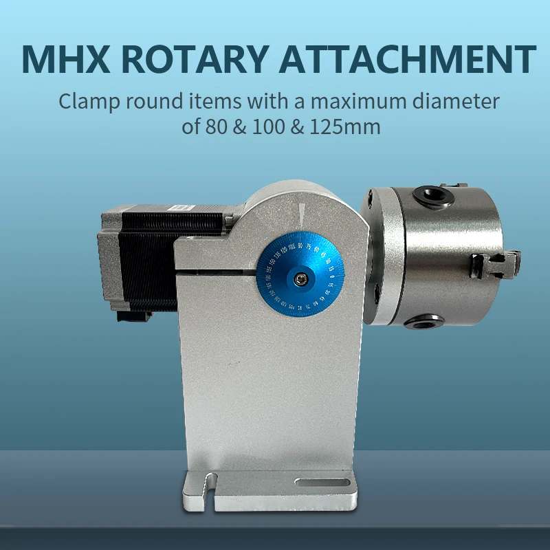 

Optical Metal Marking Nachine Fiber Laser Marking Machine Parts Rotary Head Rotating Shaft Rotating Head Fixture Rolling Chuck