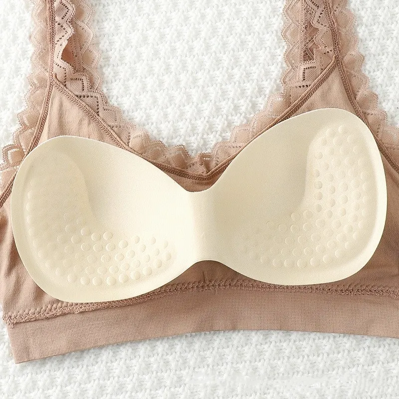 

New Women Seamless Bra Fashion Lace Underwear Bra Sexy Push up Women's Bra beautiful back without steel ring Brassiere