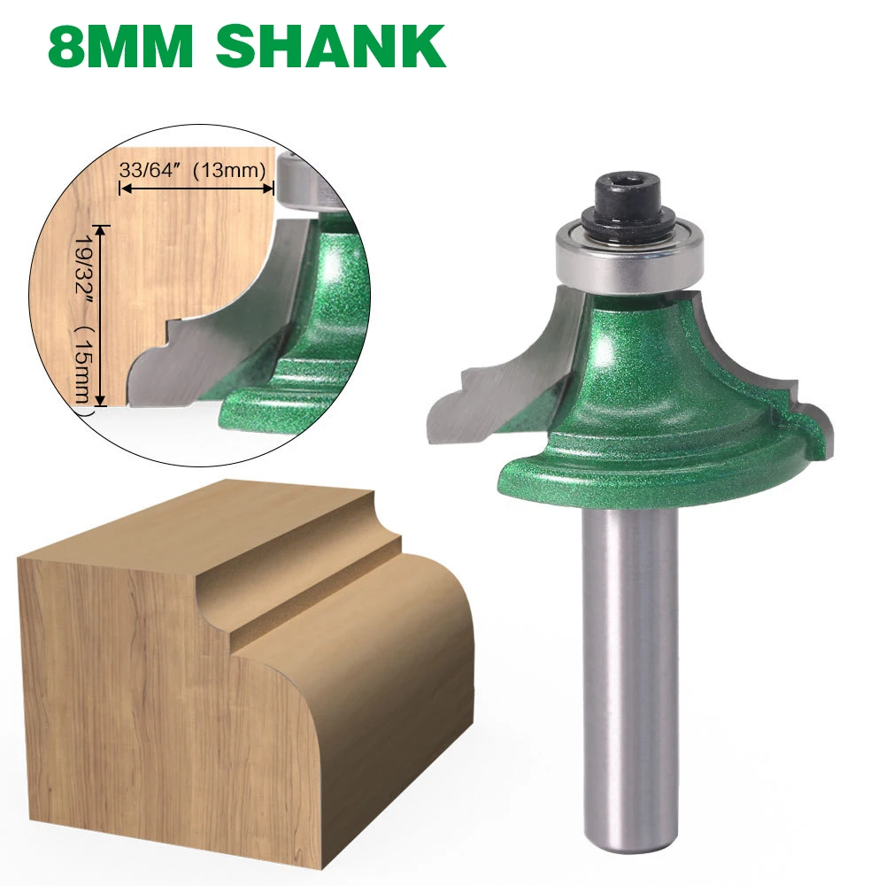 1 шт. 8 мм хвостовик фреза резьба по дереву Классическая линия Oree бит нож