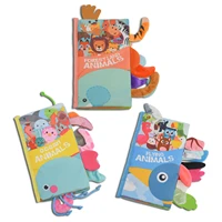 babysylsrl sound paper cloth book baby enlightenment early teaching anti tear paper animal cartoon soft book baby puzzle learnin