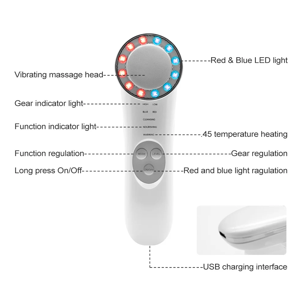 

Anti Aging Facial Massager Rejuvenation Device Wrinkles Removal & Skin Tightening Skin Care Tools Lifting Massage Machine