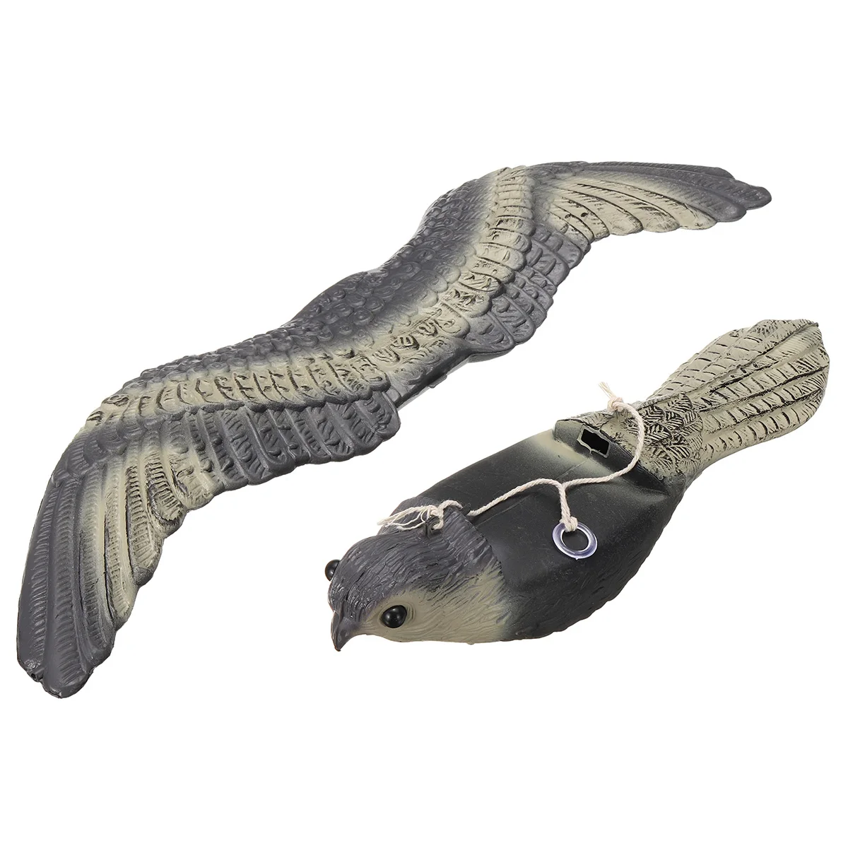 Fake Flying Falcon Hawk Bird Hunting Decoy Deterrent Scarer Garden Hanging Decor Plastic Material Outdoor Yard Home | Дом и сад