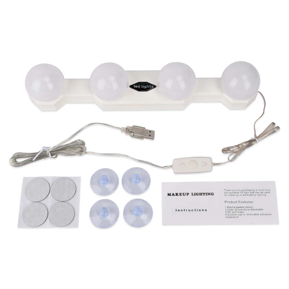 Светодиодный зеркальный светильник s с регулируемой яркостью USB | Лампы и