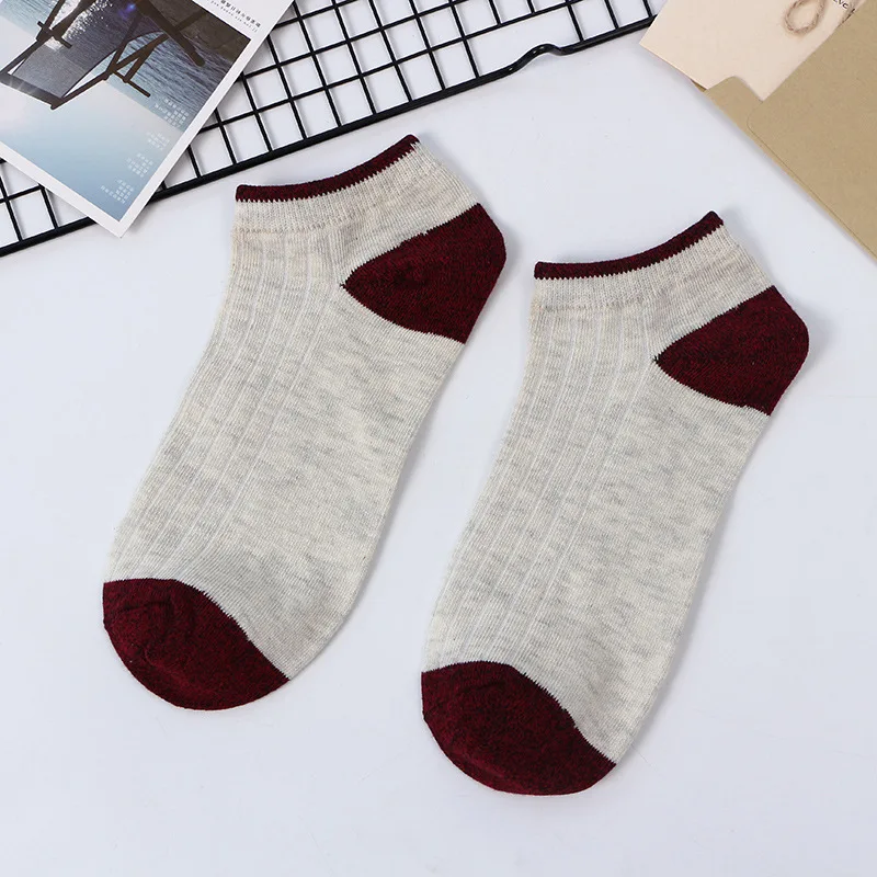 

New 5Pairs/lot Men Cotton Socks Summer Thin Breathable Socks No Show Boat Socks Short Men Meias Sokken High Quality
