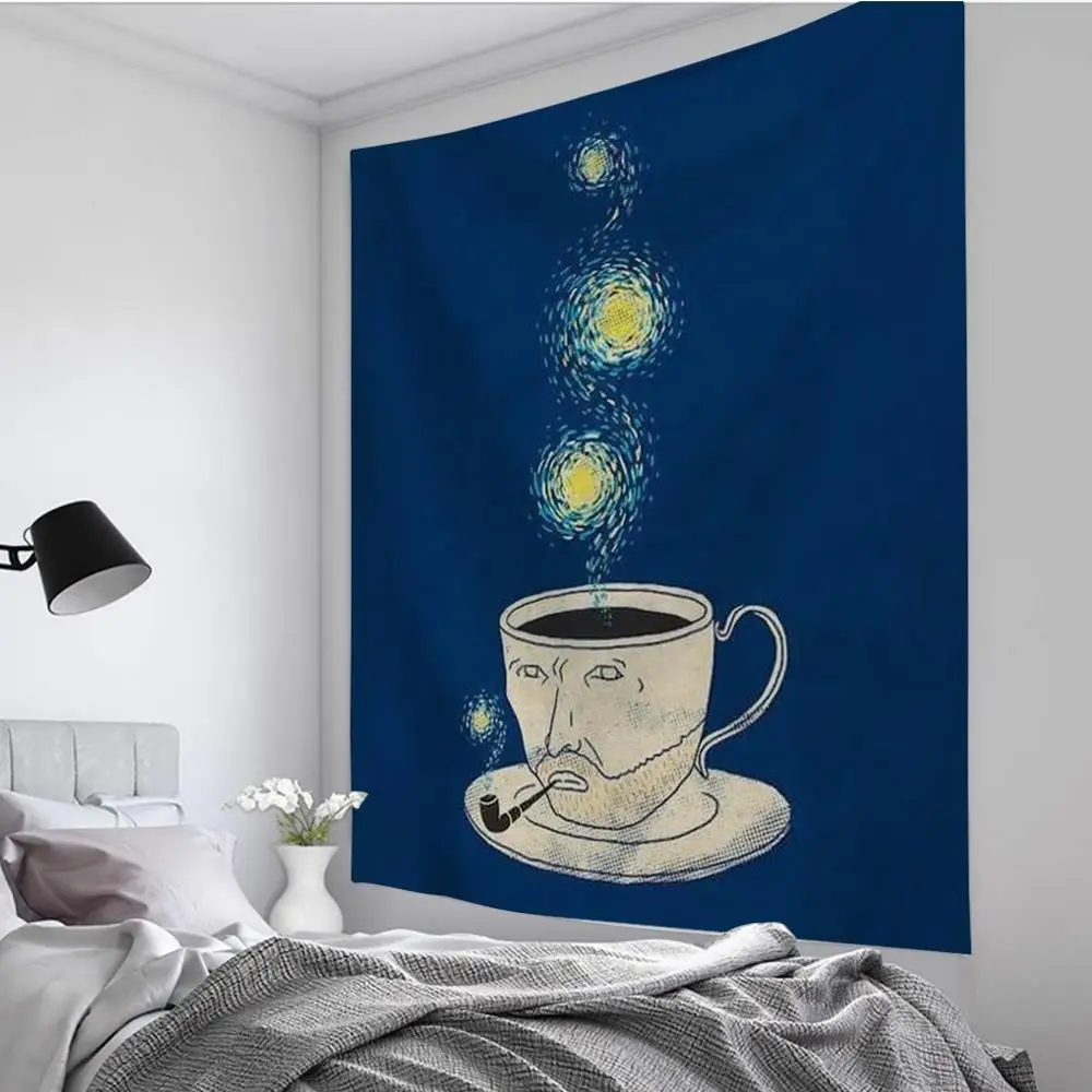 

Simple Cartoon Pattern Tapestry Mandala Psychedelic Boho Style Wall Hanging Home Decoration