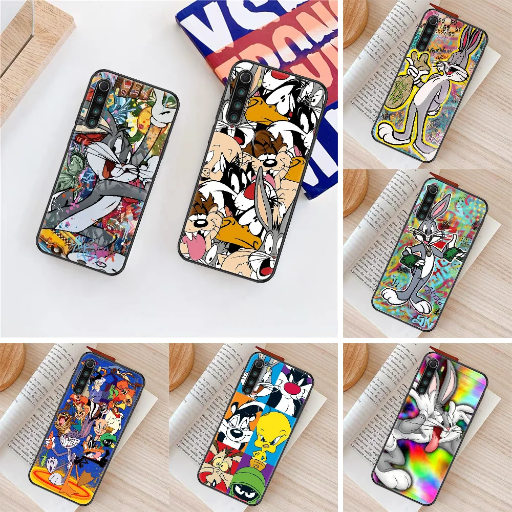 

Bugs Bunny Cartoons Phone case For Xiaomi Redmi Note 7 7A 8 8T 9 9A 9S 10 K30 Pro Ultra black luxury bumper soft cell cover