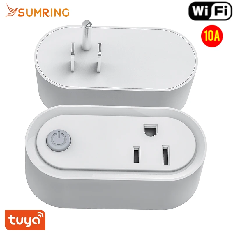 

Смарт-розетка Tuya с Wi-Fi и монитором заряда, 10 А