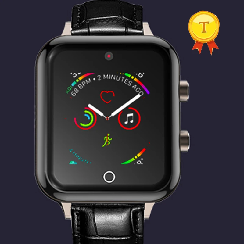 Роскошные часы для смартфона 4g с sim картой мужские пульсометром и артериальным