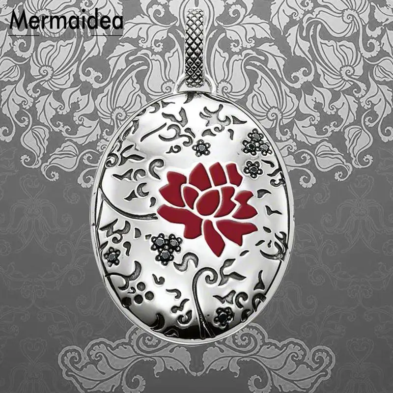 Кулон в виде красной розы кулон медальона ювелирное изделие с серебряным