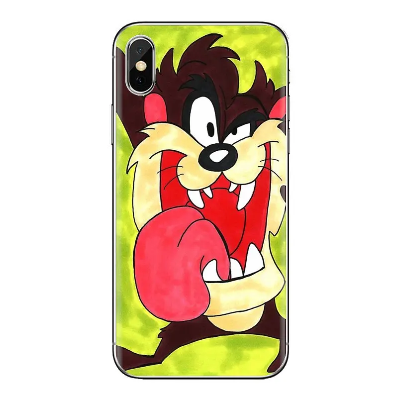 For iPhone XS Max XR X 4 4S 5 5S 5C SE 6 6S 7 8 Plus Samsung Galaxy J1 J3 J5 J7 A3 A5 TPU Silicone Case cute Tasmanian Devil taz |