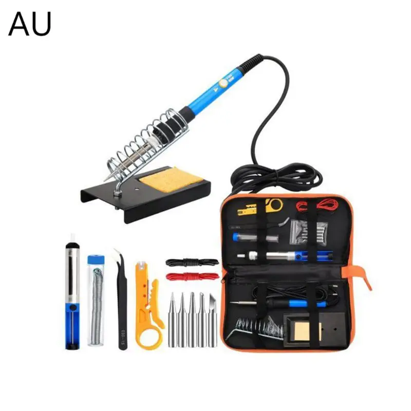 

67JE 14in1 Electric Soldering Iron Kit Adjustable Temperature 60W Welding Solder Station Heat Repair Tool