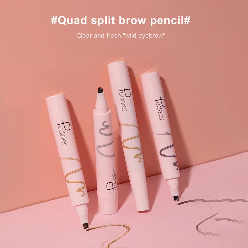 Waterproof Microblading Long Lasting Eyebrow Pencil Makeup-Eyebrow Tattoo Pen Fine Sketch Enhancer Fork Tip | Красота и здоровье