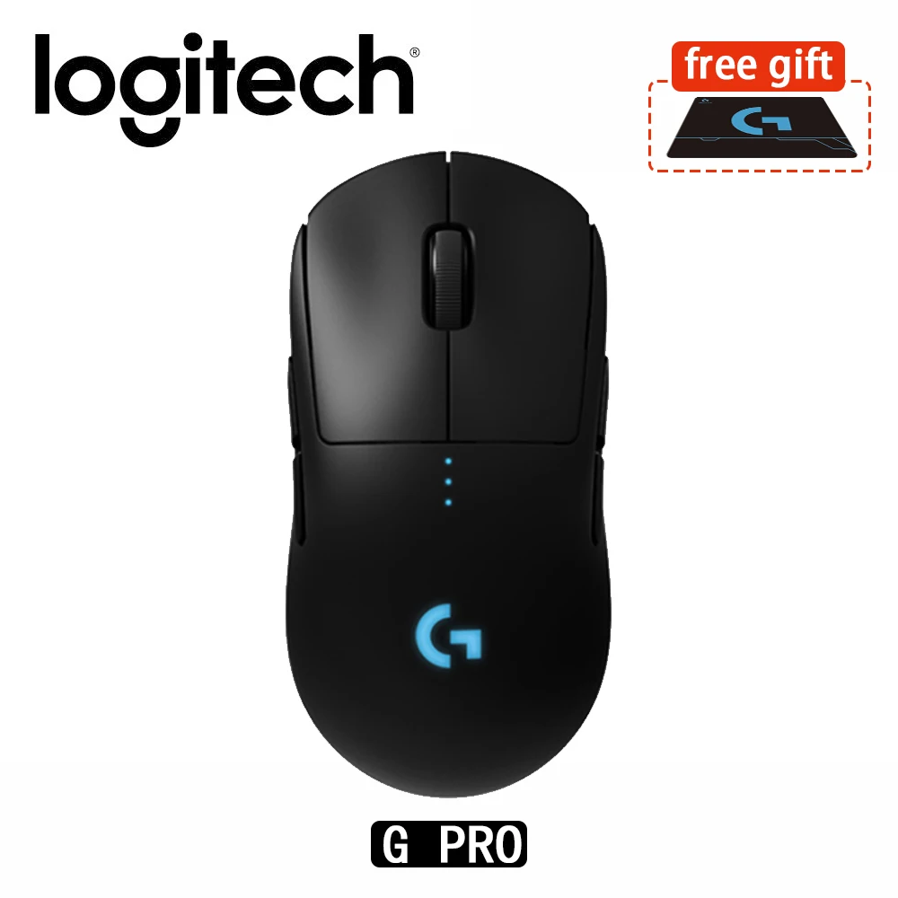 Беспроводная игровая мышь Logitech G PRO с двойным режимом RGB и сенсором HERO 16K DPI LIGHTSPEED