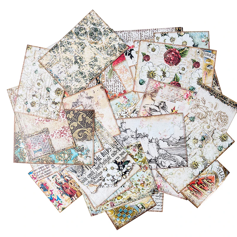 

31Pcs Vintage Large Flower Palace Sticker DIY Craft Scrapbooking Album Junk Journal Planner Decorative Stickers