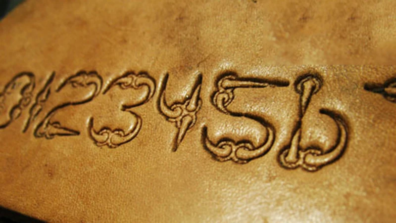 0 9 арабские цифры элемента когтя птицы ручная работа уникальный дизайн резки