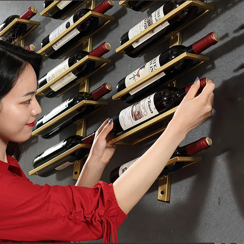 DEOUNY винный шкаф настенный Творческий Портативный красное вино держатель для