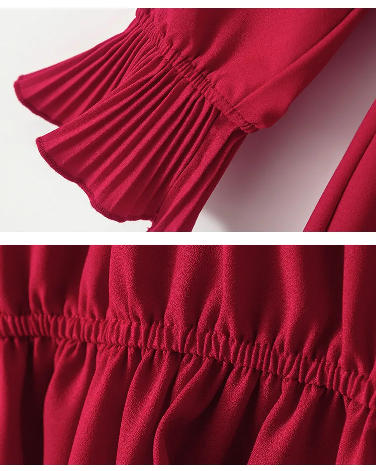 

Girl Princess Dress Spring Autumn Red Bow Girls Party Dress Long Sleeve Kids Dresses For Girl 2019 Children Clothes 3-16Y