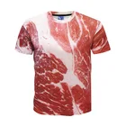 2021 Сексуальная мужская рубашка в стиле свинина, черный перец, стейк, 3 дт, уличная одежда в стиле хип-хоп, забавная рубашка
