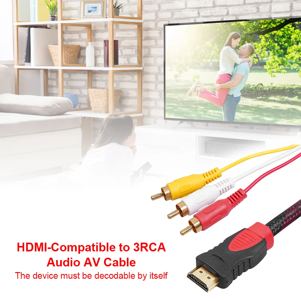 Адаптер HD TV папа к 3RCA аудио преобразователь соединитель компонентный кабель для