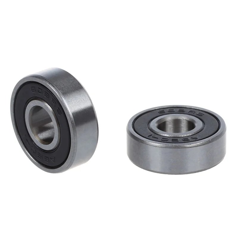 5 Pcs Silver Tone And Black 608 RS 8x22x7mm sn deep groove ball bearings | Обустройство дома