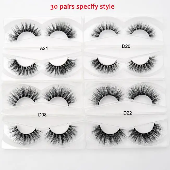 30 pairs speicfy 30 пар/упак. Visofree ресницы 3D норковые ресницы накладные ресницы ручной работы Премиум норковые волосы мульти-использование накладные макияж ресниц - Цвет: 30 pairs speicfy