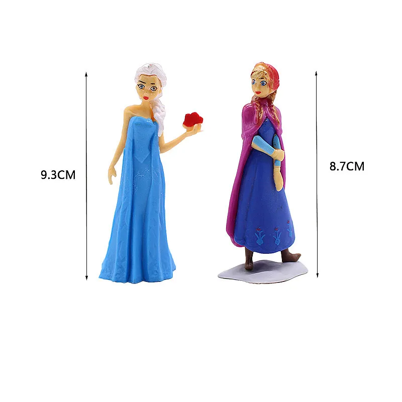 6-piece Set Disney Frozen Anna Movable Doll Anime Model Decoration Desktop Ornaments Collection Toy Children's Gift - купить по