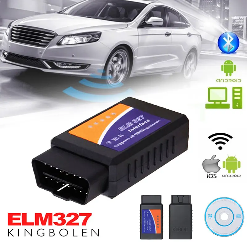 Считыватель кодов автомобиля ELM 327 obd2 сканер OBDII wifi elm327 v1.5 obd 2 Bluetooth Автомобильный